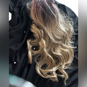 HD Lace Long Curly Blonde Synthetic Wig